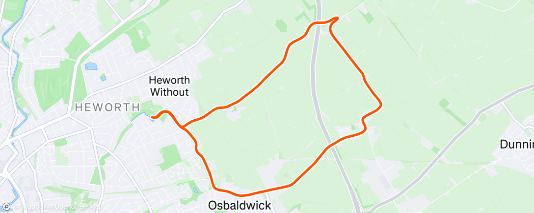 Map of the activity, Morning Run