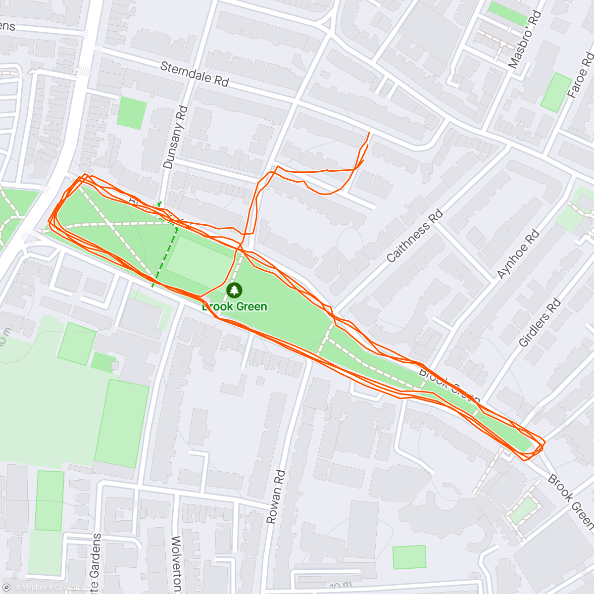 Map of the activity, More “intervals”
