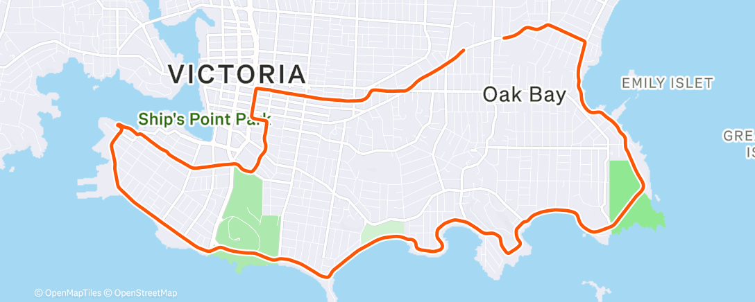 Map of the activity, Lunch Ride