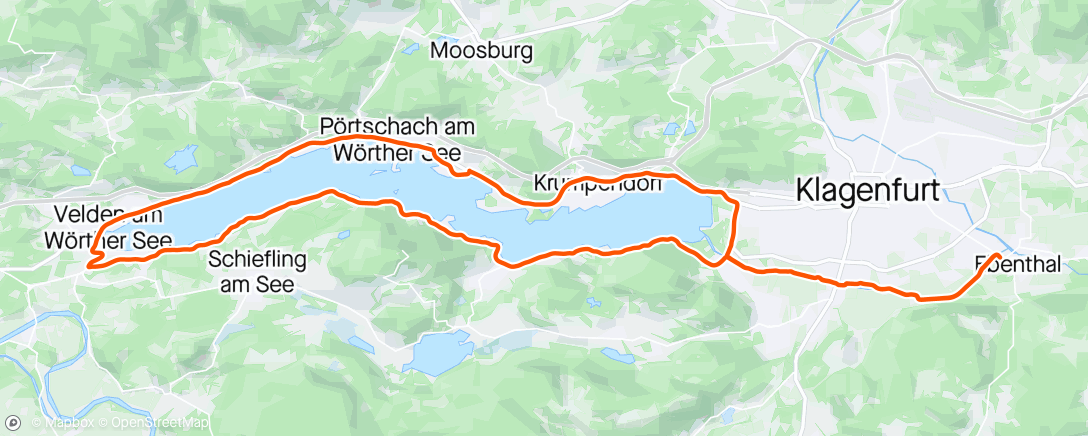 Mapa da atividade, Klagenfurt "Autofreier Tag Wörthersee"