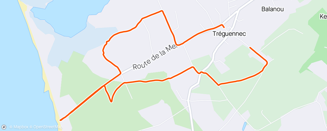 アクティビティ「Tr�guennec - R�cup�ration」の地図