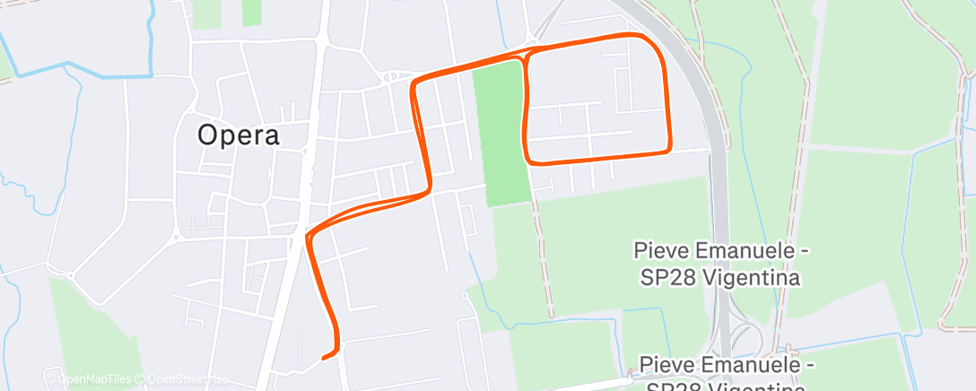 Карта физической активности (10km lento)