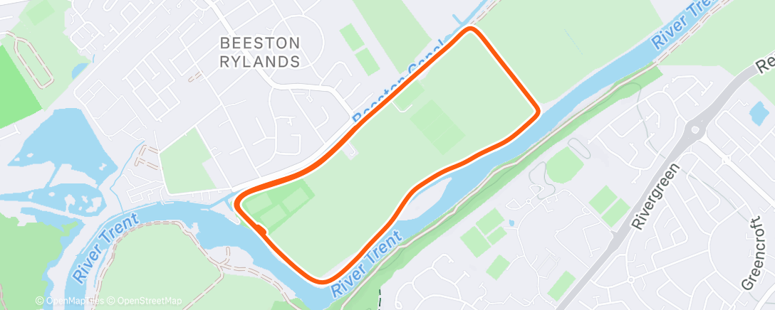 Map of the activity, Beeston PR 🤿