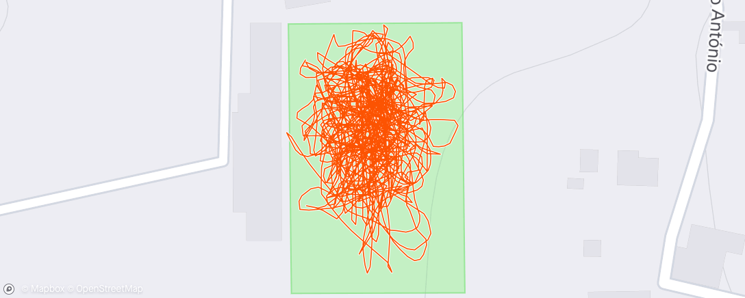 Map of the activity, Futebol à noite