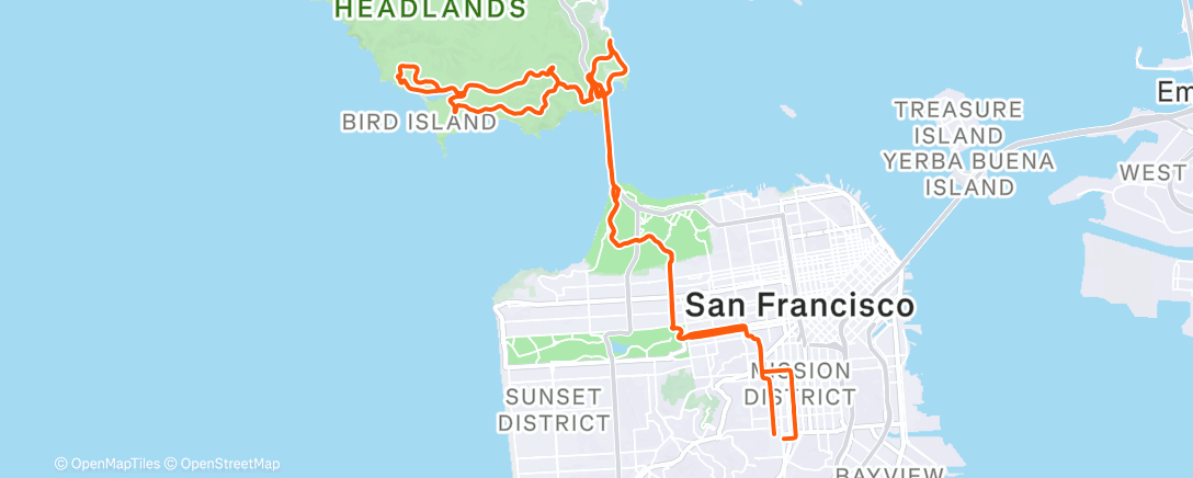 Map of the activity, Morning Ride