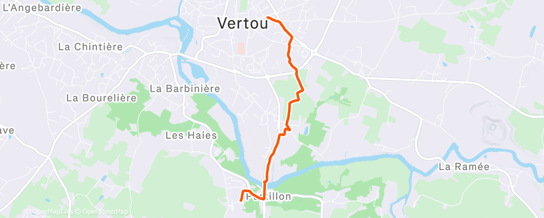 Map of the activity, Lunch Walk