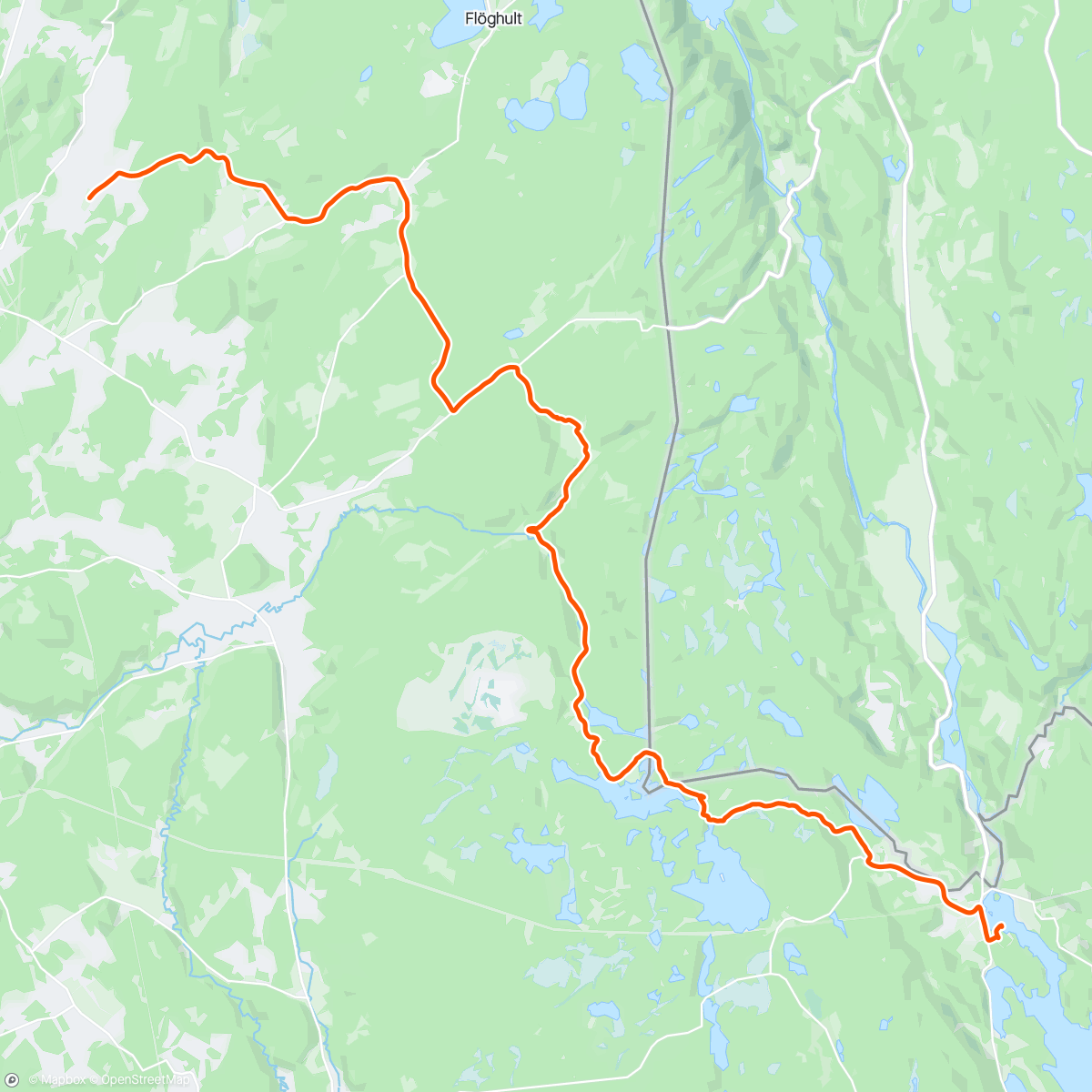 活动地图，Day 7: Högstad (🇸🇪) - Vassbotten (🇸🇪)