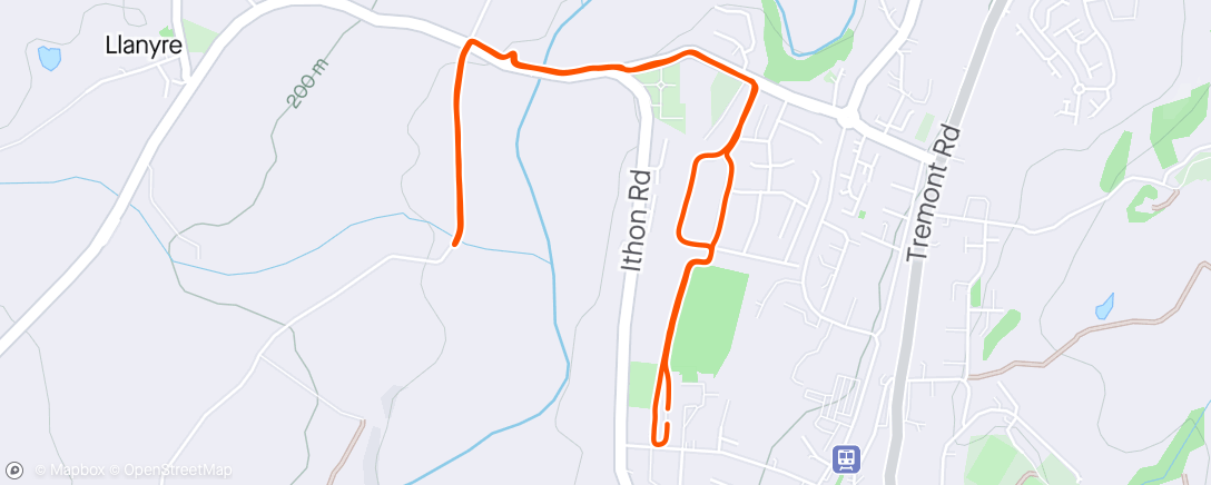 Map of the activity, Little run with Guto ❤️