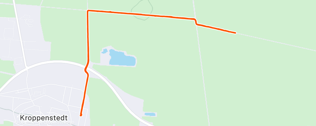 Map of the activity, Spaziergang am Nachmittag