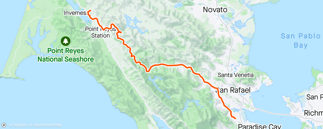 Mapa de la actividad, Morning Ride
