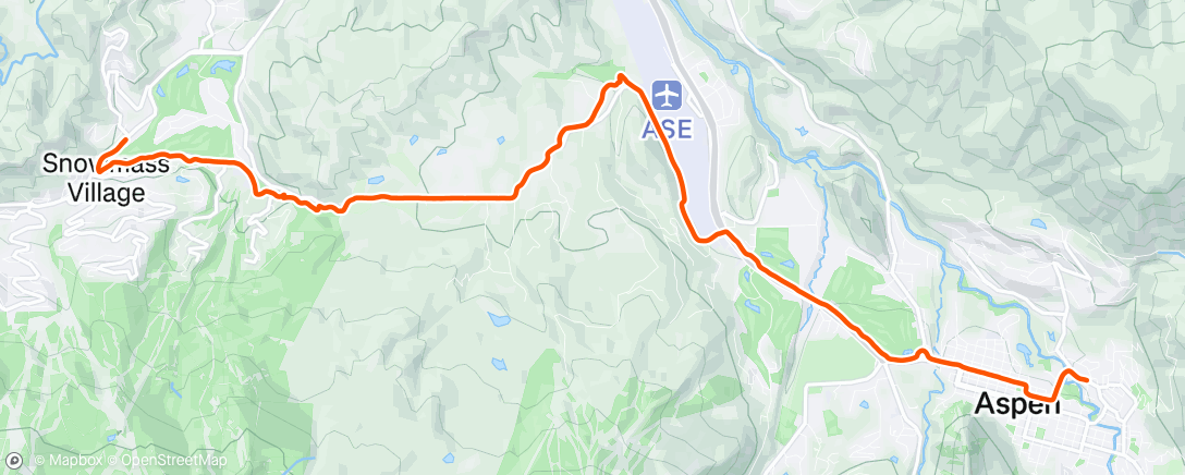 Map of the activity, Morning Run