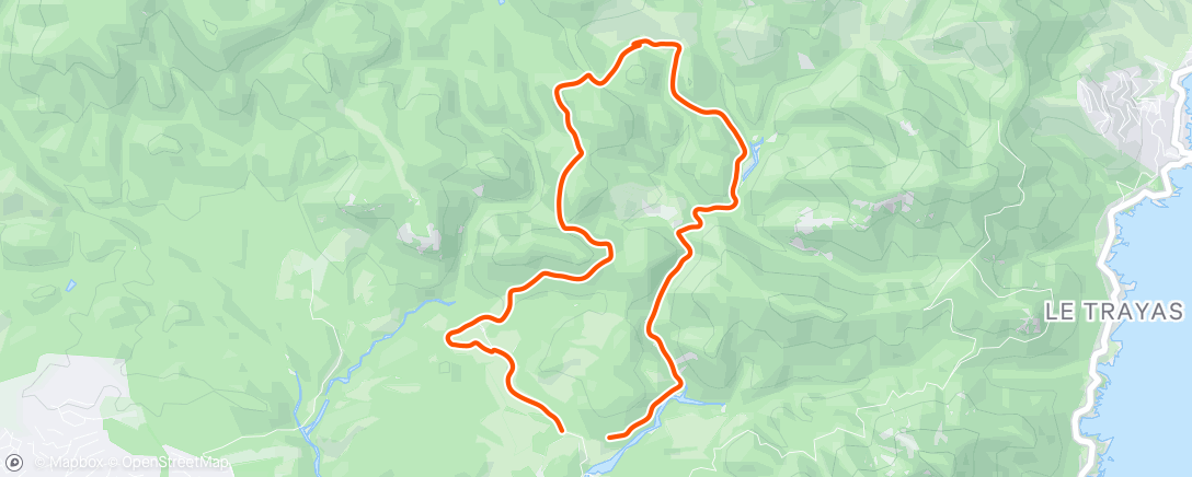 Map of the activity, Trail dans l'après-midi