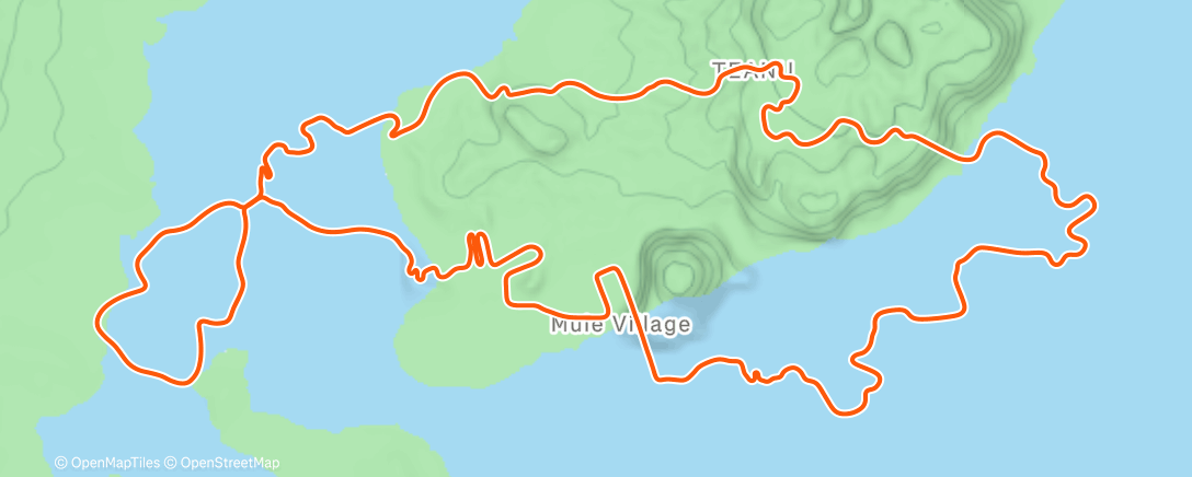 Map of the activity, TT rollen: 8x3' tempo 2' rust