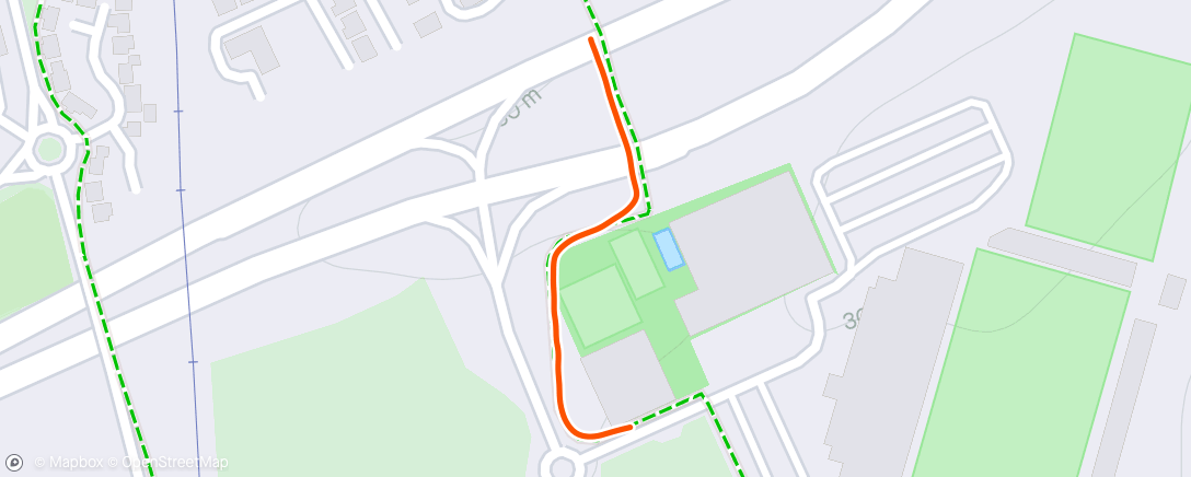 Map of the activity, To the gym