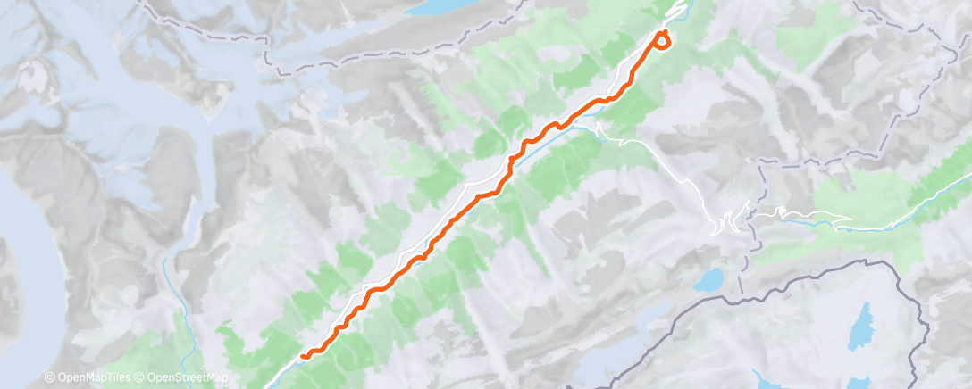 Map of the activity, XC Goms