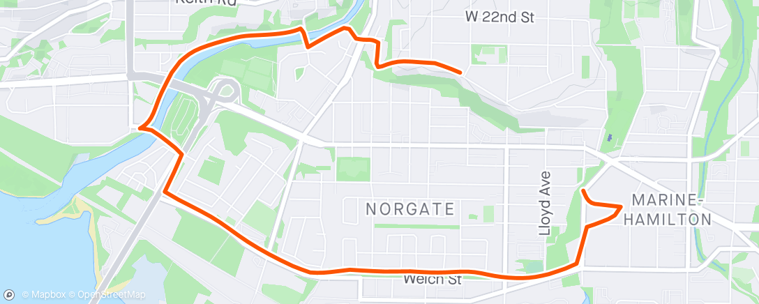 Map of the activity, I just ran to Walmart. Nothing to see here.  But I'm still proud of running 7km