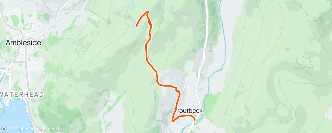 活动地图，Lunch Workout Recce a sample of the lap  windermere