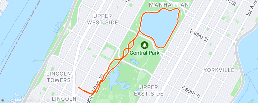 Map of the activity, NYC - Shuman Track