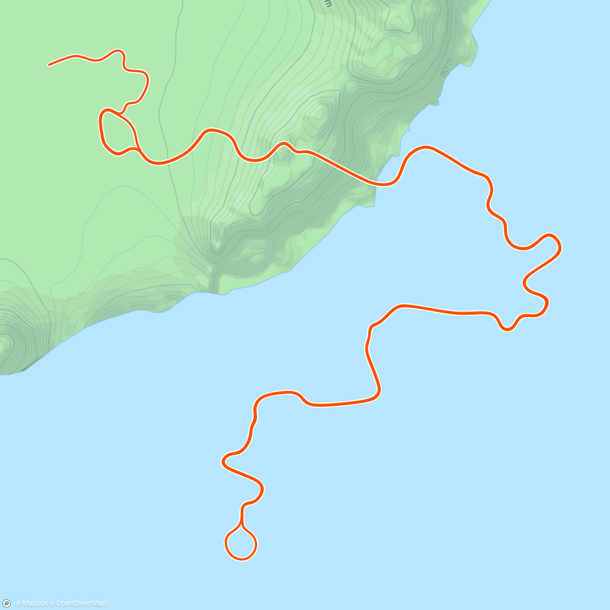 Map of the activity, Zwift - Week3 Day6 - Threshold block #1  in Watopia