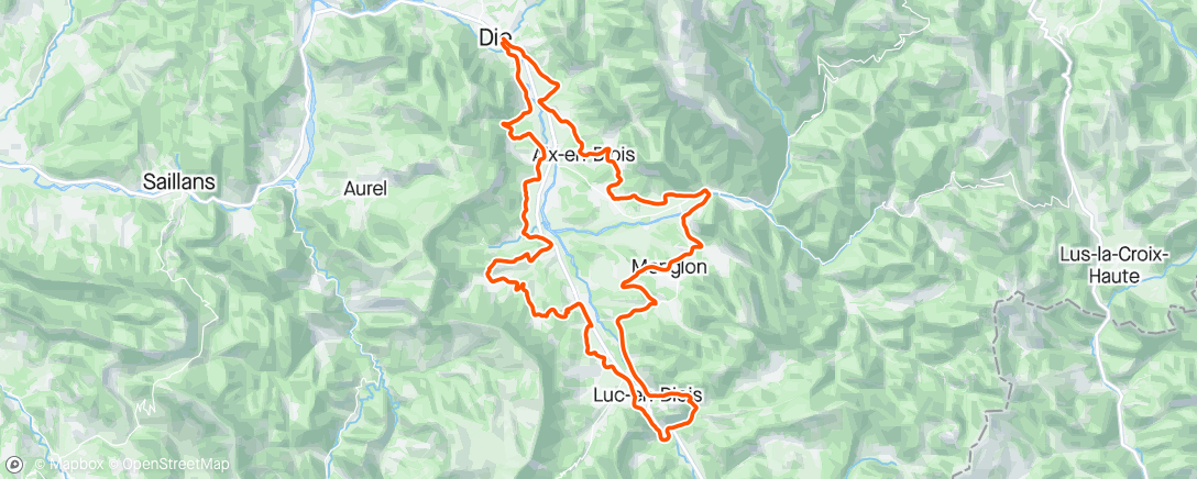 Mapa da atividade, Morning Ride