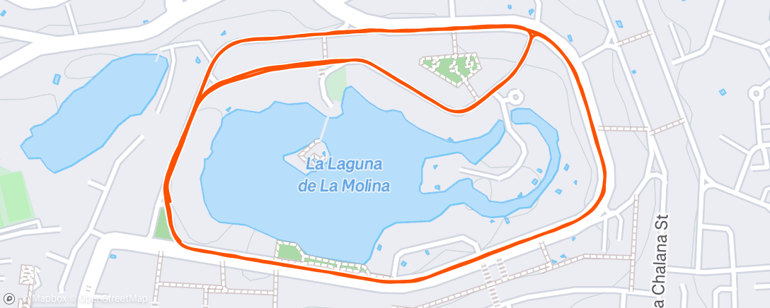Map of the activity, Carrera por la mañana