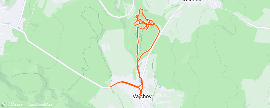 Mapa da atividade, Afternoon Run