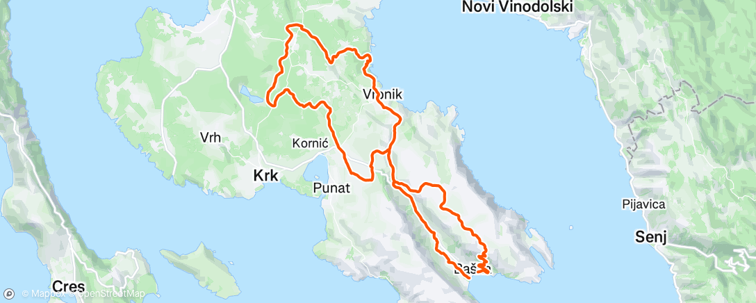 Map of the activity, Morning Ride