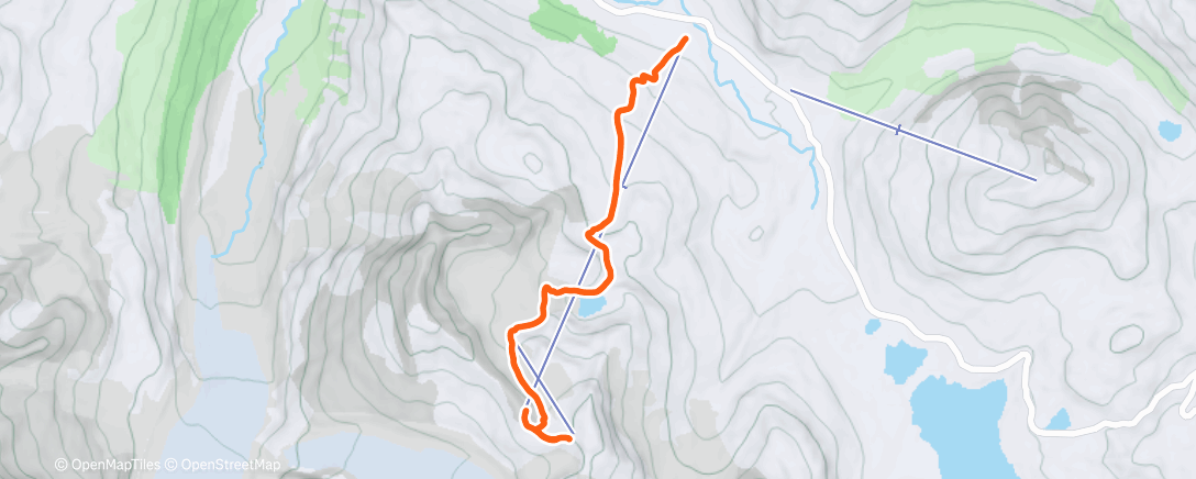 Map of the activity, Diavolezza,  we are back
