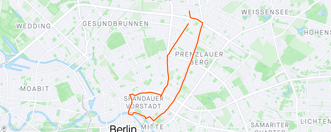 Map of the activity, Afternoon Ride