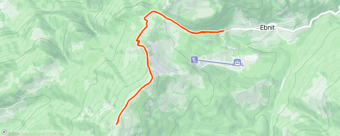 Map of the activity, Wanderung am Morgen