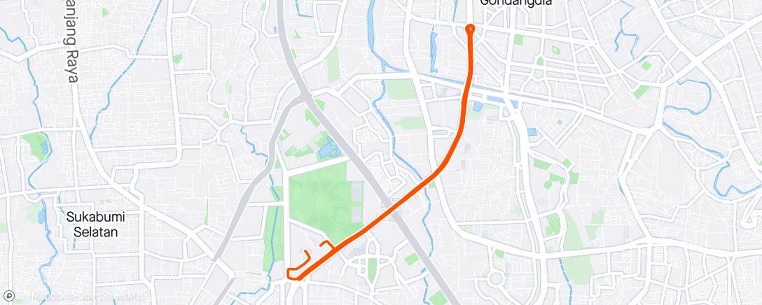 Map of the activity, Morning Ride