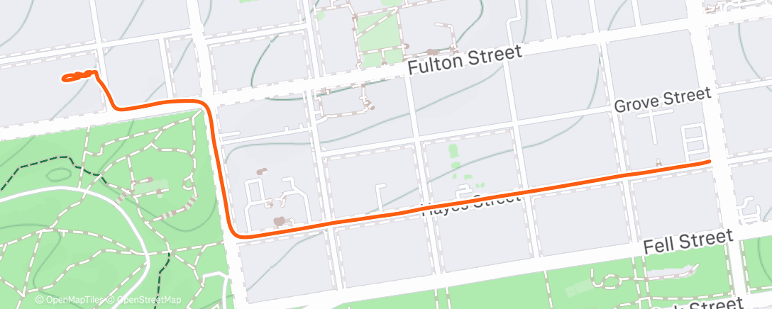 Map of the activity, Morning Ride