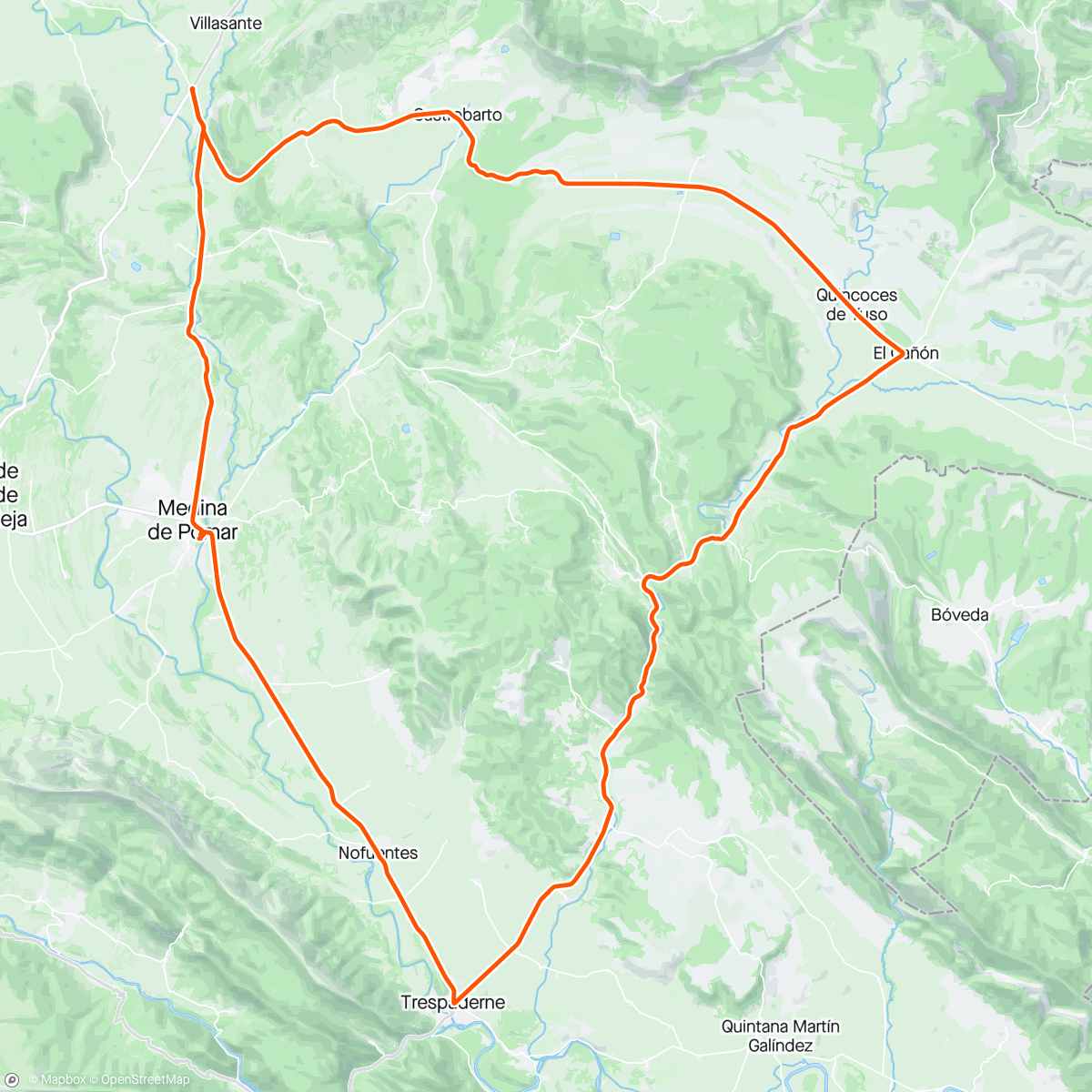 Mappa dell'attività 45k race pace