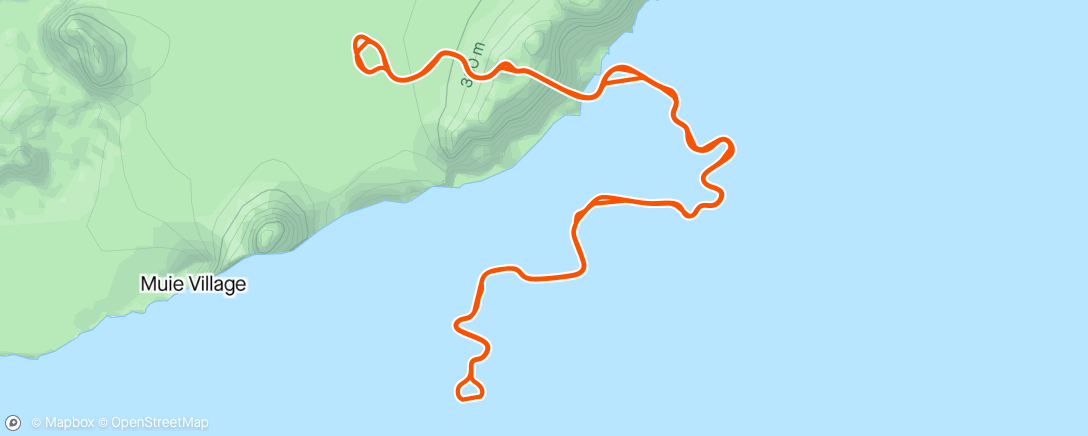 Map of the activity, Lunch lap