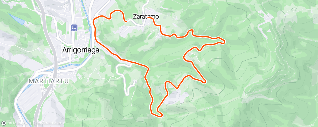 Mappa dell'attività Vuelta a las canteras