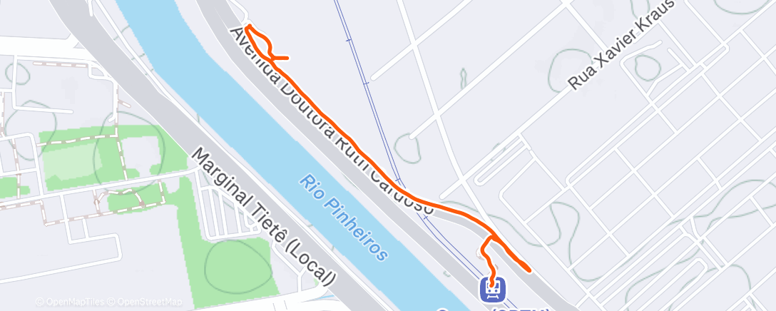 Map of the activity, Morning Walk