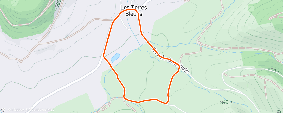 Map of the activity, Marche dans l'après-midi