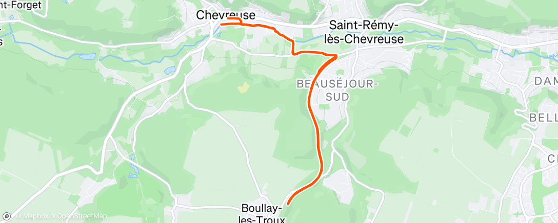 Map of the activity, Chevreuse 🐨