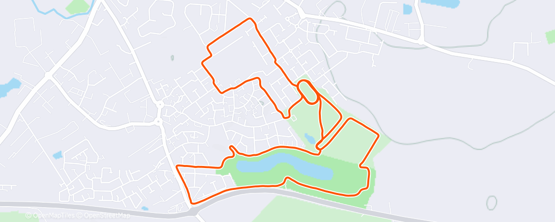 Map of the activity, Morning Trail Run