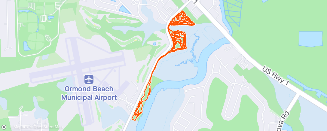 Map of the activity, Riverbend Nature Park