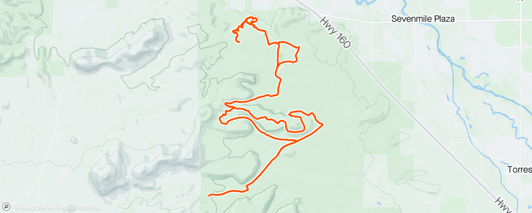 Map of the activity, Del Nort tour.