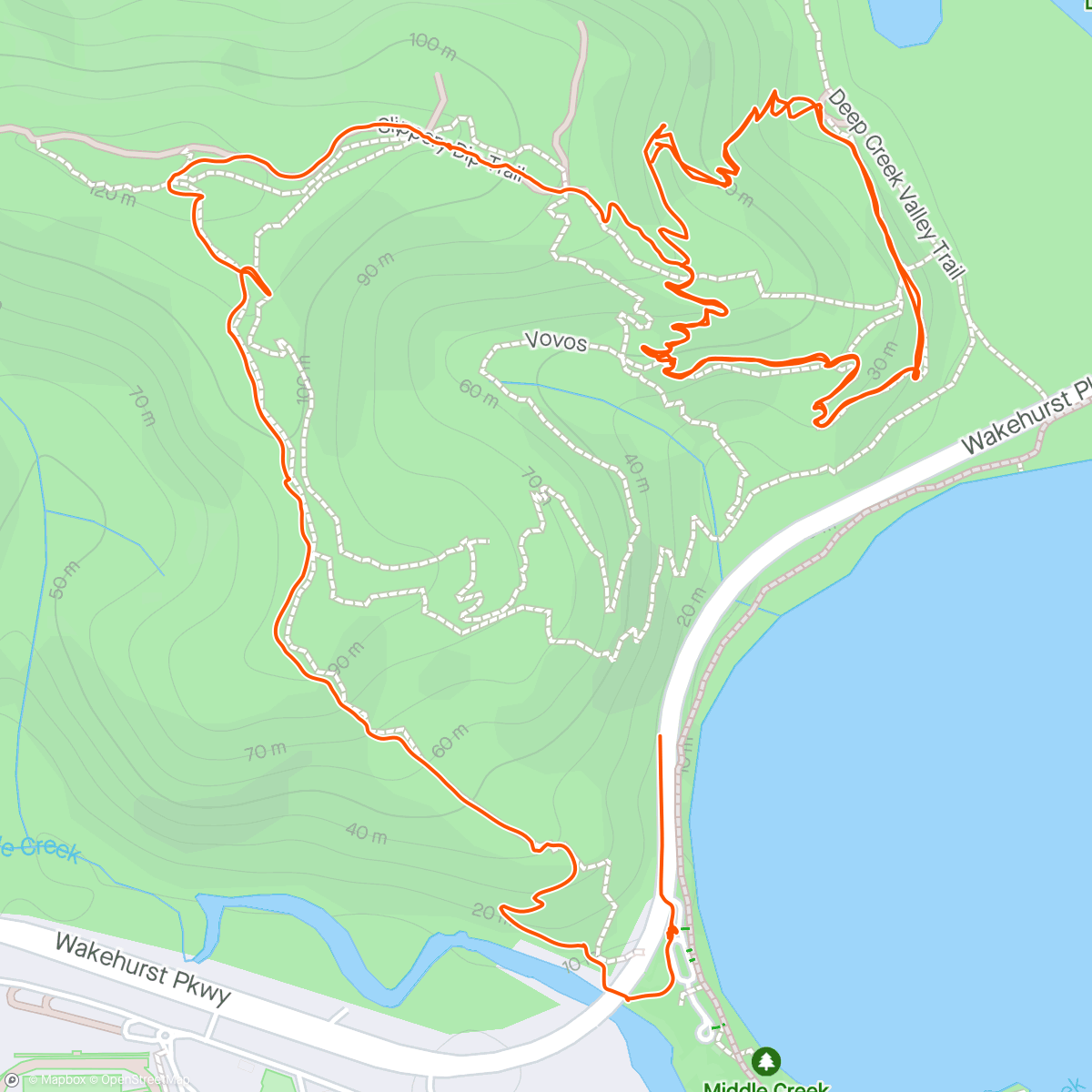 Map of the activity, Sunday spins with Greg, pups and Ben