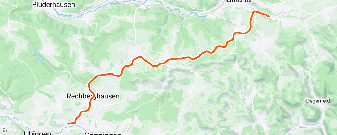 Map of the activity, Lunch Ride
