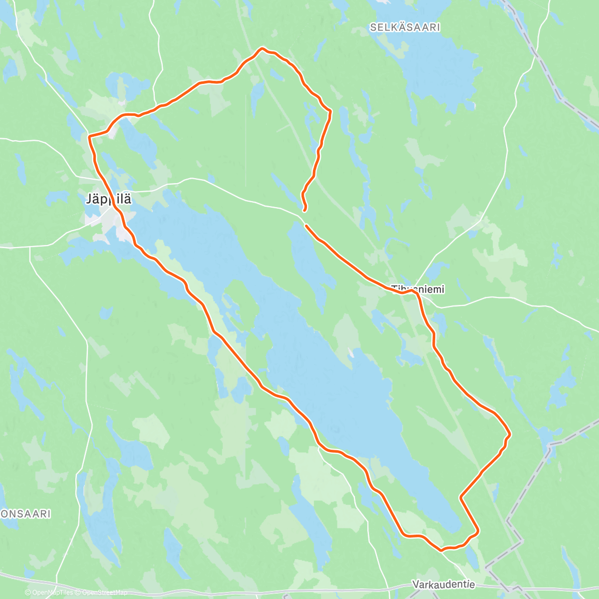 Map of the activity, Jouluajelut 🎅🏻