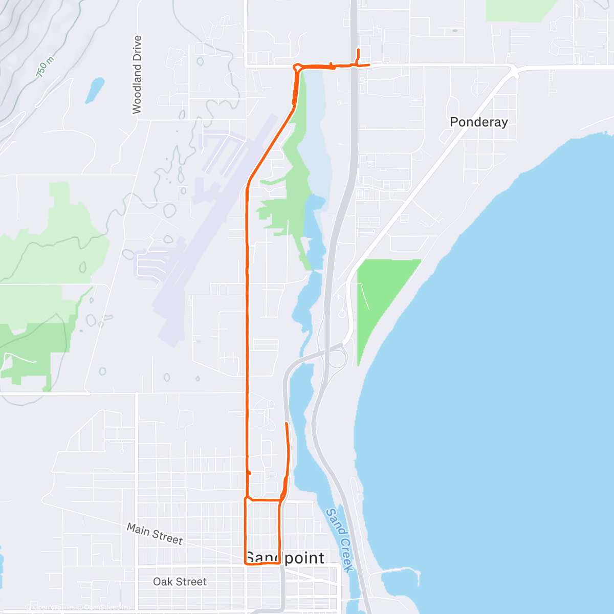 Карта физической активности (Apres Ski Solo Run)