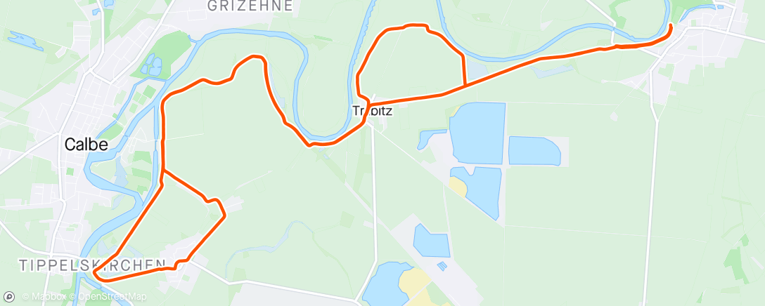 アクティビティ「Radfahrt am Nachmittag」の地図