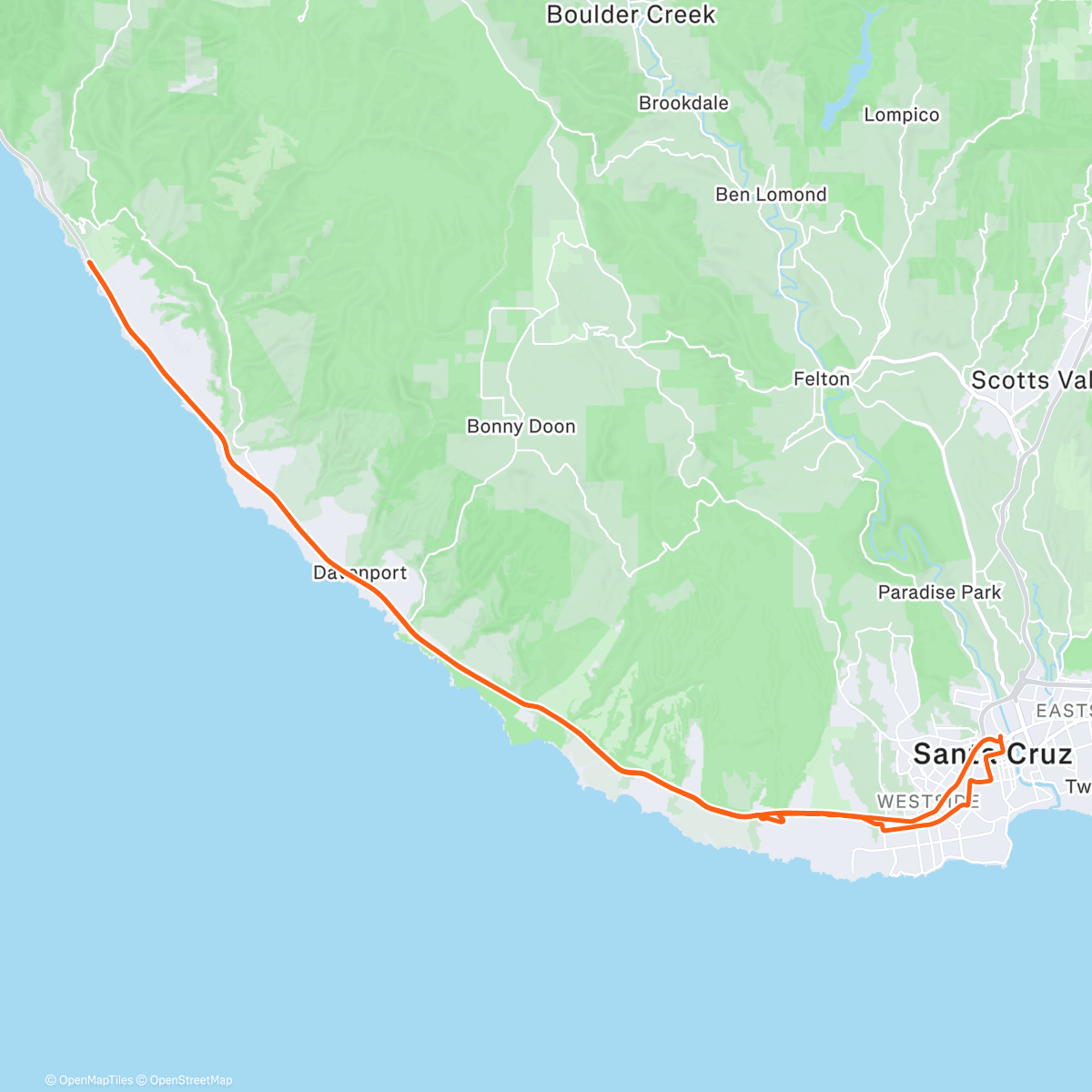 Карта физической активности (God’s country*)