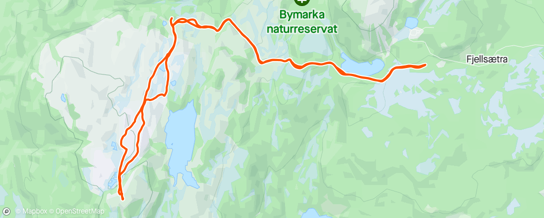 Map of the activity, Evening Nordic Ski