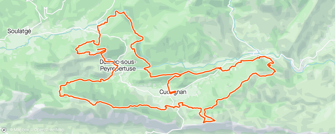 Mapa de la actividad, Trail Cathares sous le cagnard 🥵🌞 // 13e scratch