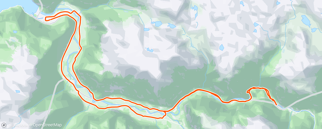 活动地图，Lærdalsøyri -Galdane